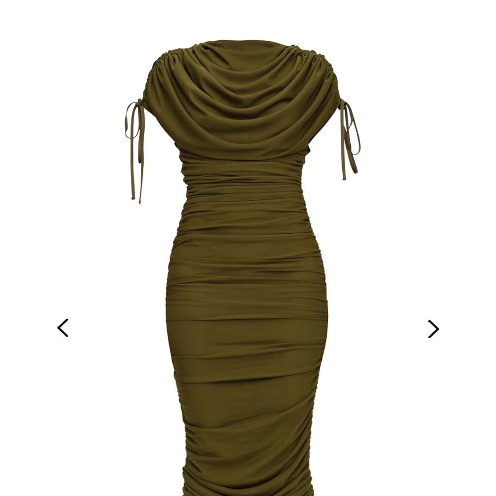 Andrea Iyamah Olive dress